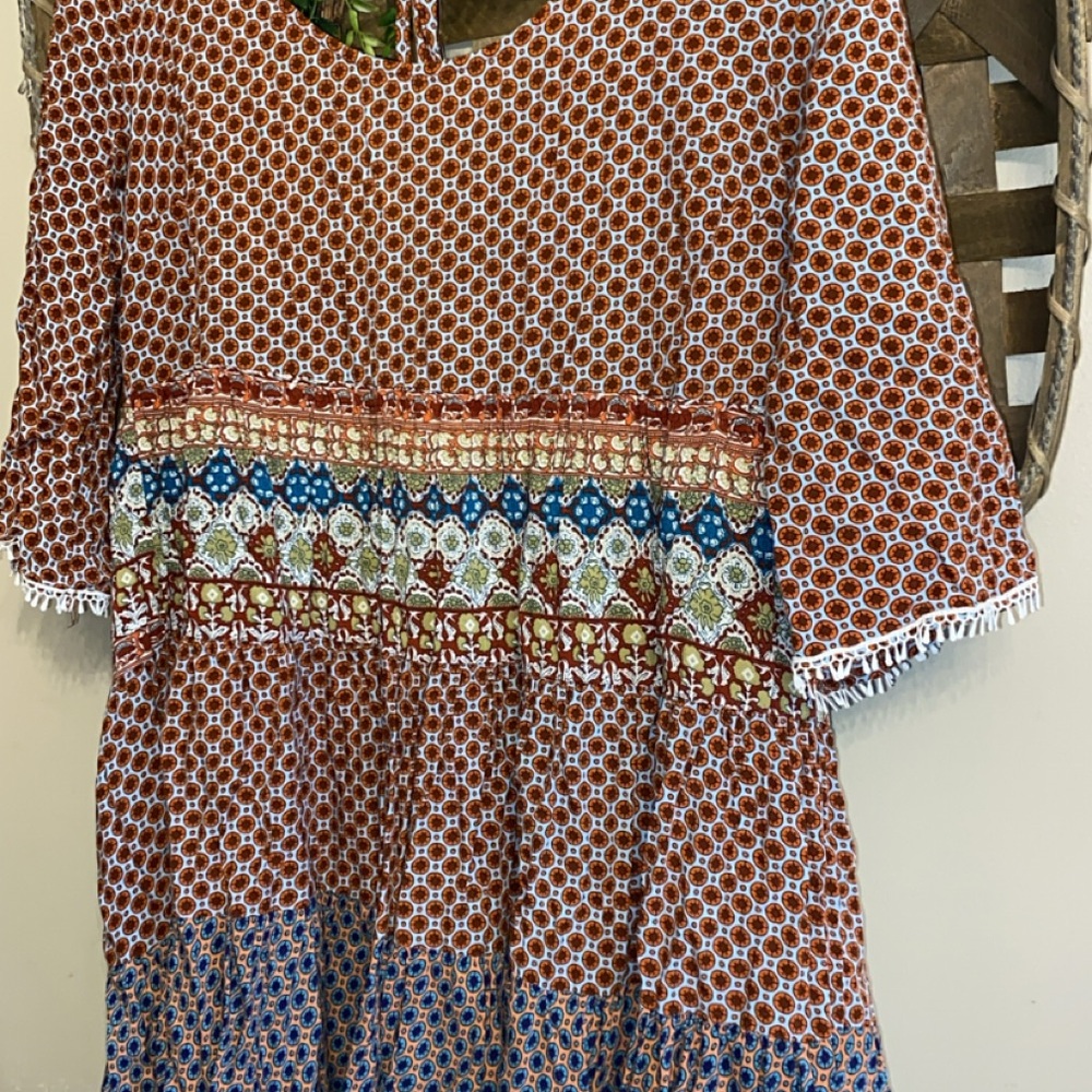 Bohemian Patterned top - Picture 2 of 5